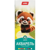 Краски акварельные Lori Funny Friends 10 цветов