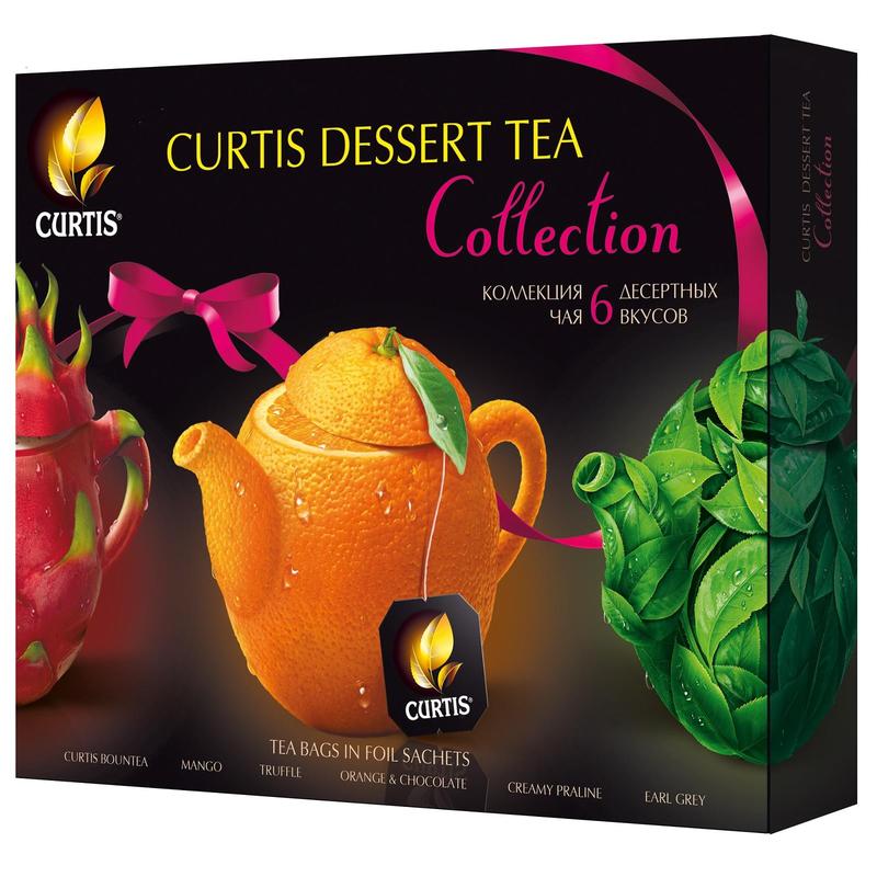 Чай curtis collection. Чай Curtis, Dessert Tea collection ассорти, 30 пакетиков. Чай Кертис ассорти 6 вкусов. Кертис чай подарочный набор. Чай Кертис набор 30 пакетиков.