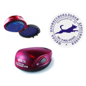 Оснастка для печати круглая Colop Stamp Mouse R40 40 мм бирюзовая