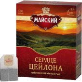 Чай черный Майский Сердце Цейлона 100 пакетиков