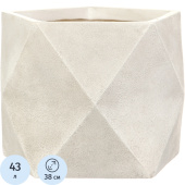 Кашпо Idealist Геометри 43 л слоновая кость (38x30x38 см)