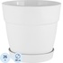 Горшок для цветов с поддоном InGreen Villa de Fiori 26 л белоснежный  жасмин (35.8x38 см)