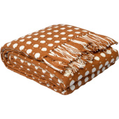 Покрывало Tkano Essential Polka dots хлопок 180х250 см коричневое