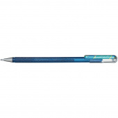 Ручка гелевая Pentel Hibrid Dual Metallic 0.55 мм хамелеон синий/зеленый