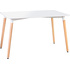 Стол обеденный Dobrin Serra wide (белый/светлый бук, 800х1200х750 мм)