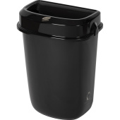 Контейнер для мусора подвесной Luscan Professional 32 л пластик черный (57x41.39x28 см)