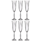 Набор бокалов для шампанского Crystal Bohemia Fregata Optic стеклянные 190 мл (6 штук в упаковке) Набор бокалов для шампанского Crystal Bohemia Fregata Optic стеклянные 190 мл (6 штук в упаковке)