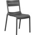 Стул пластиковый Dobrin Tim (тёмно-серый, 475х565х815 мм)