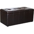 Пуф Лонг с ящиком для хранения коричневый (искусственная кожа,  1000x460x460 мм)