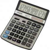 Калькулятор настольный ПОЛНОРАЗМЕРНЫЙ Attache CA-1217T 14-разрядный серый (регулировка наклона дисплея)