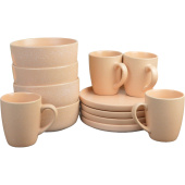 Набор столовый на 4 персоны 12 предметов Nouvelle Home Grow Beige  керамика