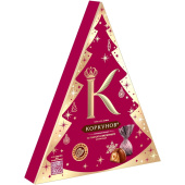 Конфеты шоколадные А.Коркунов Елка с ореховой начинкой 73 г