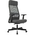 Кресло для руководителя Бюрократ T-995 серое (сетка/ткань, металл)