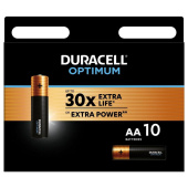 Батарейка AA пальчиковая Duracell Optimum (10 штук в упаковке)