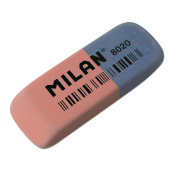 Ластик Milan 8020 из синтетического каучука прямоугольный 63x24x9 мм