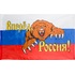 Флаг Вперед, Россия! с медведем АГТ Геоцентр 90x135 см 90-110 г/кв.м
