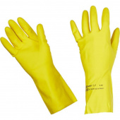 Перчатки латексные Vileda Professional Контракт желтые (размер 7.5-8, M, артикул производителя 101017)