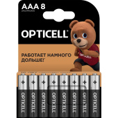 Батарейка AAA мизинчиковая Opticell Basic (8 штук в упаковке)