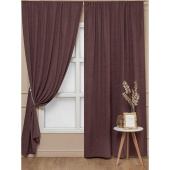 Комплект штор Amore Mio Однотонная замша3872-022 (2 портьеры 150x270 см) коричневый Комплект штор Amore Mio Однотонная замша3872-022 (2 портьеры 150x270 см) коричневый