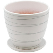 Горшок для цветов Вещицы 1.4 л белый (14.5х13 см)