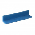 Профиль защитный Г-образный синий тип 50х50-6 длина 2 м (10 штук в упаковке)