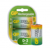 Аккумуляторные батарейки GP D 220DHC 2 штуки (2200 мАч, Ni-Mh)