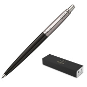 Ручка шариковая Parker Jotter Original Black Chrome цвет чернил синий цвет корпуса черный (артикул производителя S0033010/218298)