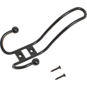 Вешалка настенная Стандарт 208 A BL матовая чёрная (73х50х140 мм, 3  крючка)