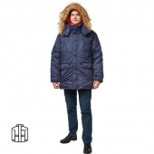 Куртка рабочая зимняя мужская Аляска з28-КУ синяя (размер 44-46, рост 170-176)