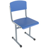 Стул ученический Школа (синий/серый, рост 6)