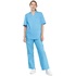 Костюм медицинский женский м05-КБР плюс с коротким рукавом голубой  (размер 120-124 (60-62), рост 158-164) купить в интернет-магазине товаров для офиса и дома ТопГрад с доставкой