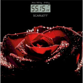 Весы напольные Scarlett SC-BS33E028 чёрные с рисунком