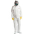 Комбинезон одноразовый с капюшоном Комус Проф М65 белый 65 г/кв.м  (размер XXL) купить в интернет-магазине товаров для офиса и дома ТопГрад с доставкой