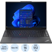 Ноутбук Lenovo Thinkpad E16 Gen 2 16" Black Intel Core Ultra 7 155H/16  ГБ/SSD 512 ГБ (21MA001MUE)