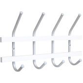 Вешалка настенная SHT-WH11 (белый, 405х83х230 мм, 4 крючка)
