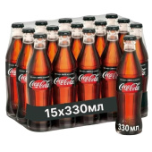 Напиток газированный Coca-Cola Zero 0.33 л (15 штук в упаковке) купить в интернет-магазине товаров для офиса и дома ТопГрад с доставкой
