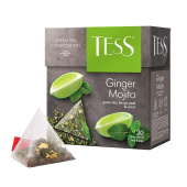 Чай зеленый Tess Ginger Mojito 20 пакетиков (лимон, мята)