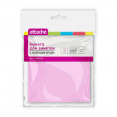 Стикеры Attache 76x76 мм пастельные розовые (1 блок, 50 листов)