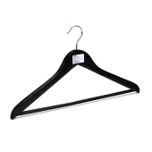 Вешалка-плечики Attache CU3013M-B3 деревянная с перекладиной черная  (размер 48-50, 3 штуки в упаковке)