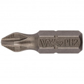 Бита WHIRLPOWER 20 шт., сталь S2, Профи, 25 мм PH2 (57562)