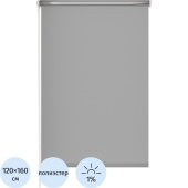 Рулонная штора Blackout silver 537837 V2 полиэстер серая (120х160 см)