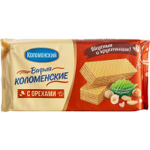 Вафли Коломенский с орехами 200 г купить в интернет-магазине товаров для офиса и дома ТопГрад с доставкой