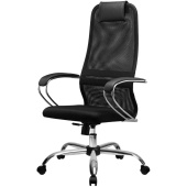 Кресло для руководителя Easy Chair SU-B-8 черное (ткань, сталь)