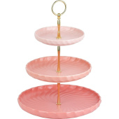 Фруктовница трехъярусная Nouvelle Home Fresh Taste Pink фарфор (1730291) Фруктовница трехъярусная Nouvelle Home Fresh Taste Pink фарфор (1730291)