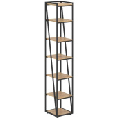 Стеллаж для документов Loftis LMHC 40 (дуб бофорд/черный, 400х430х2253 мм)