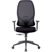 Кресло для руководителя Easy Chair 603 MC чёрное (сетка/ткань, пластик)