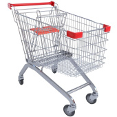 Тележка покупательская А160 ДССРЗП (красный пластик, металл)