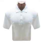 Рубашка Поло (190 г), короткий рукав, белый (M)