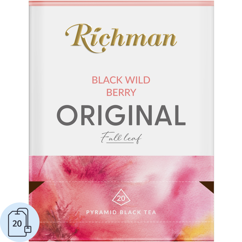 Чай чёрный Richman Black Wild Berry 20 пирамидок