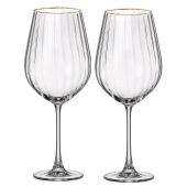 Набор бокалов для вина Crystal Bohemia Col Optic стеклянные 500 мл (2 штуки в упаковке, 91L/1SI81/0/20733/500-264) Набор бокалов для вина Crystal Bohemia Col Optic стеклянные 500 мл (2 штуки в упаковке, 91L/1SI81/0/20733/500-264)
